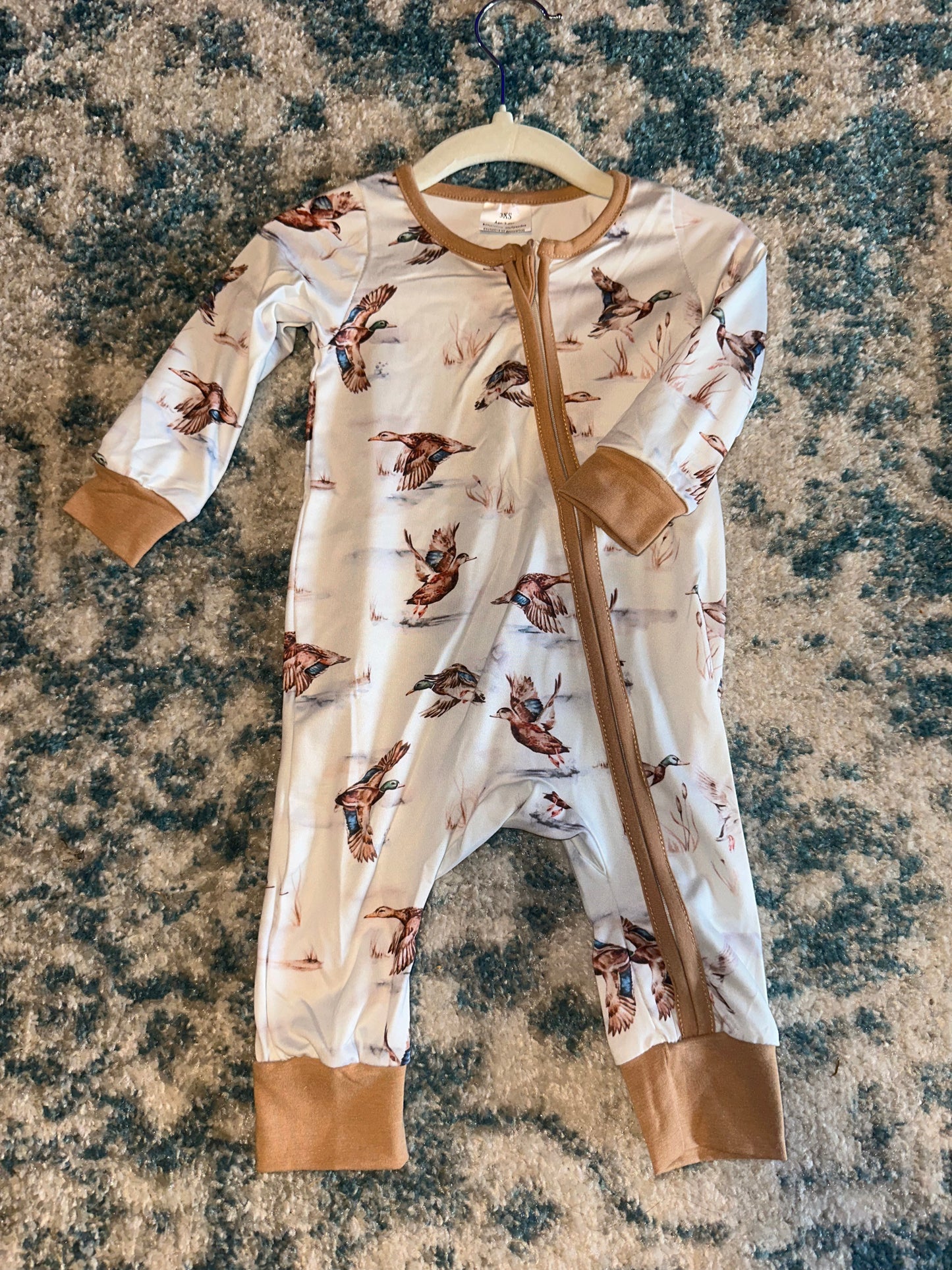 Boy Duck Zipper Romper