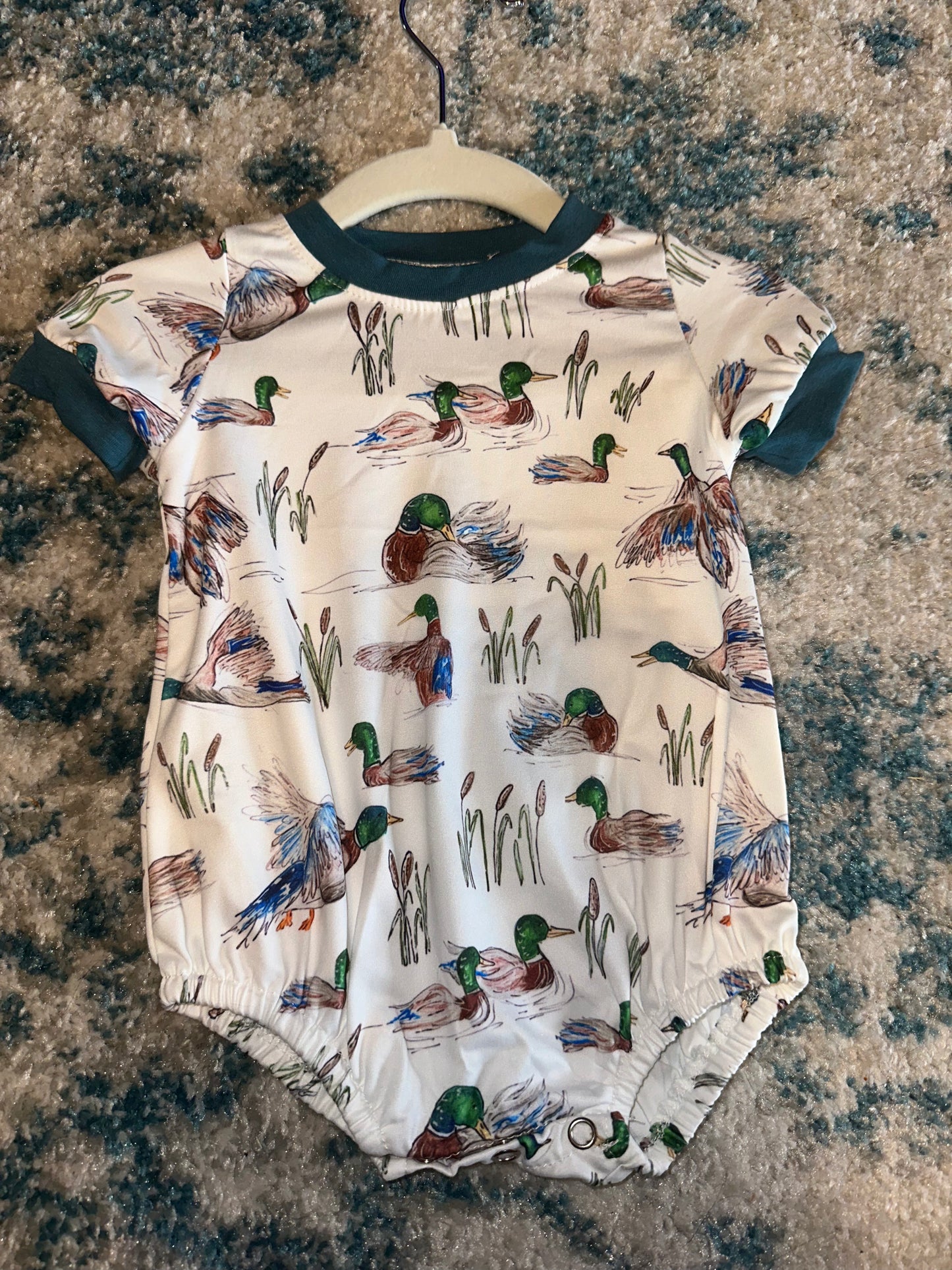 Duck Printed Baby Boy Bubble